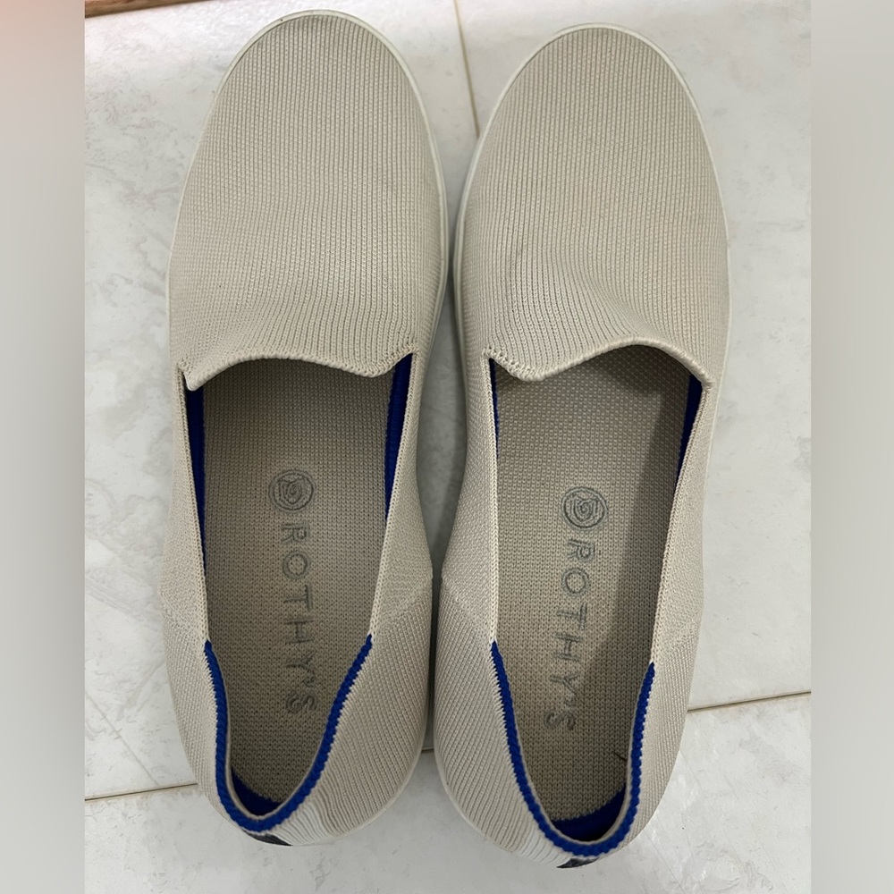 Rothy's Beige Slip-On Shoes